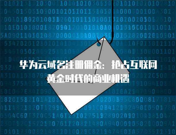 互聯網黃金 數字化浪潮下的域名注冊服務